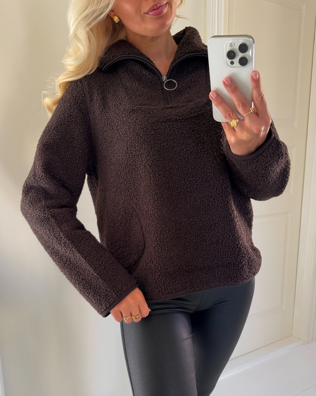 Vero Moda anorak flash teddy chocolate torte