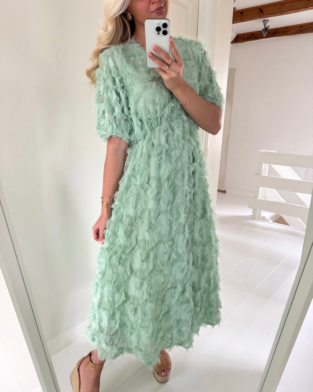 Y.A.S kjole pazylla 2/4 midi surf spray