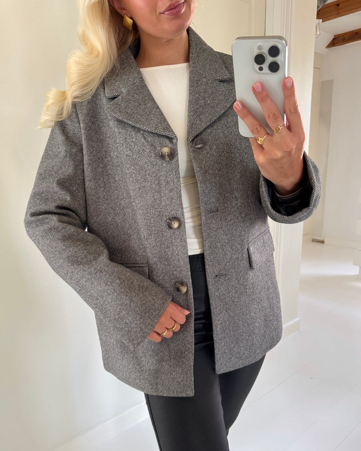Pieces blazer bianca ls noos black melange