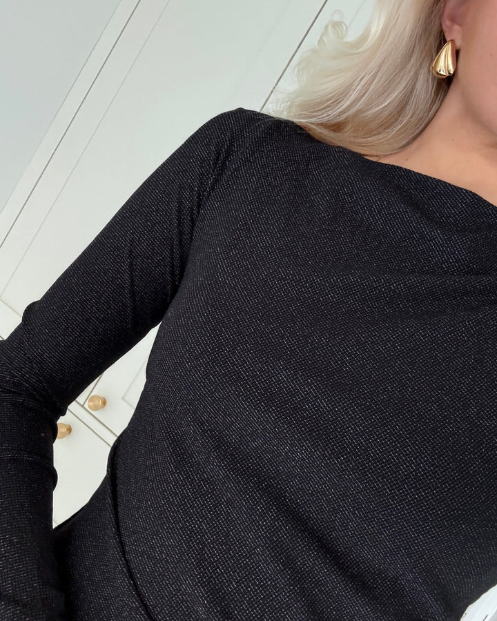 Sister's Point kjole dinner-dr black/silver