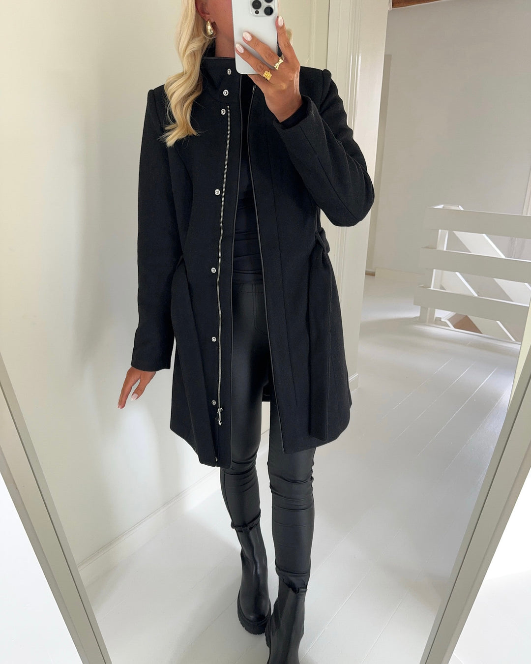 Vero Moda jakke classbessy aw wool black - FORUDBESTILLING LEV. UGE 41
