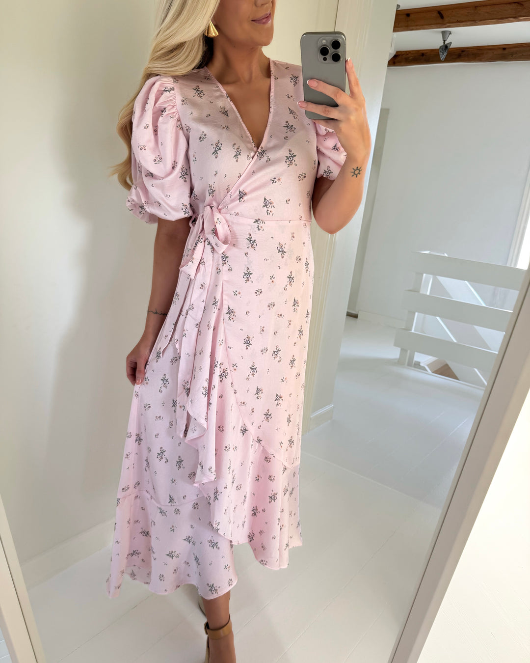 A-view kjole sinda flower rose/green