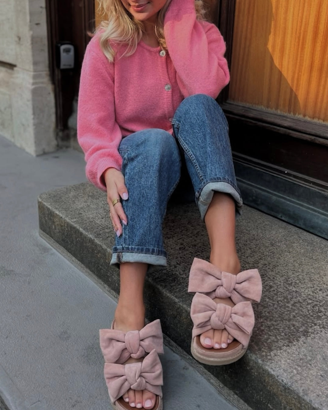 Copenhagen Shoes sandal summer dream suede papaya
