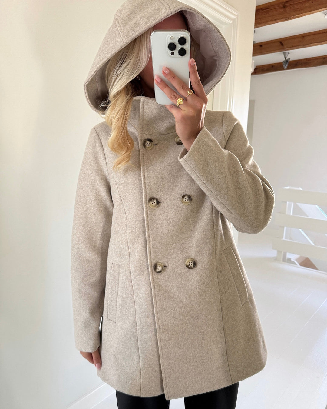 Vero Moda jakke fortuneshila oatmeal melange