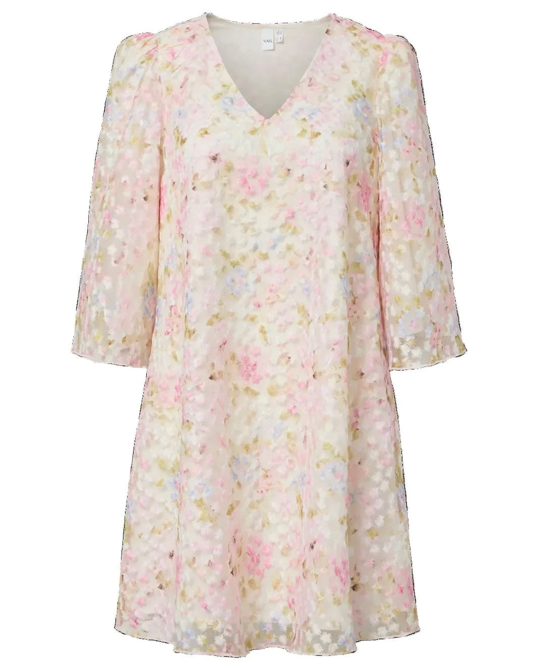 Y.A.S kjole leanna 3/4 pristine/leanna aop