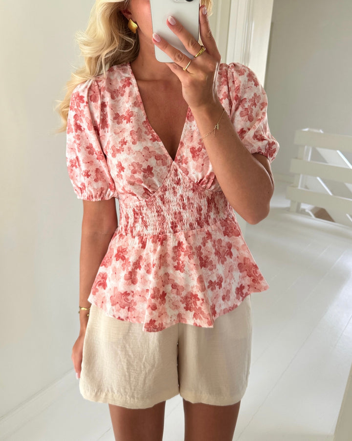 A-View bluse lassie rose/white
