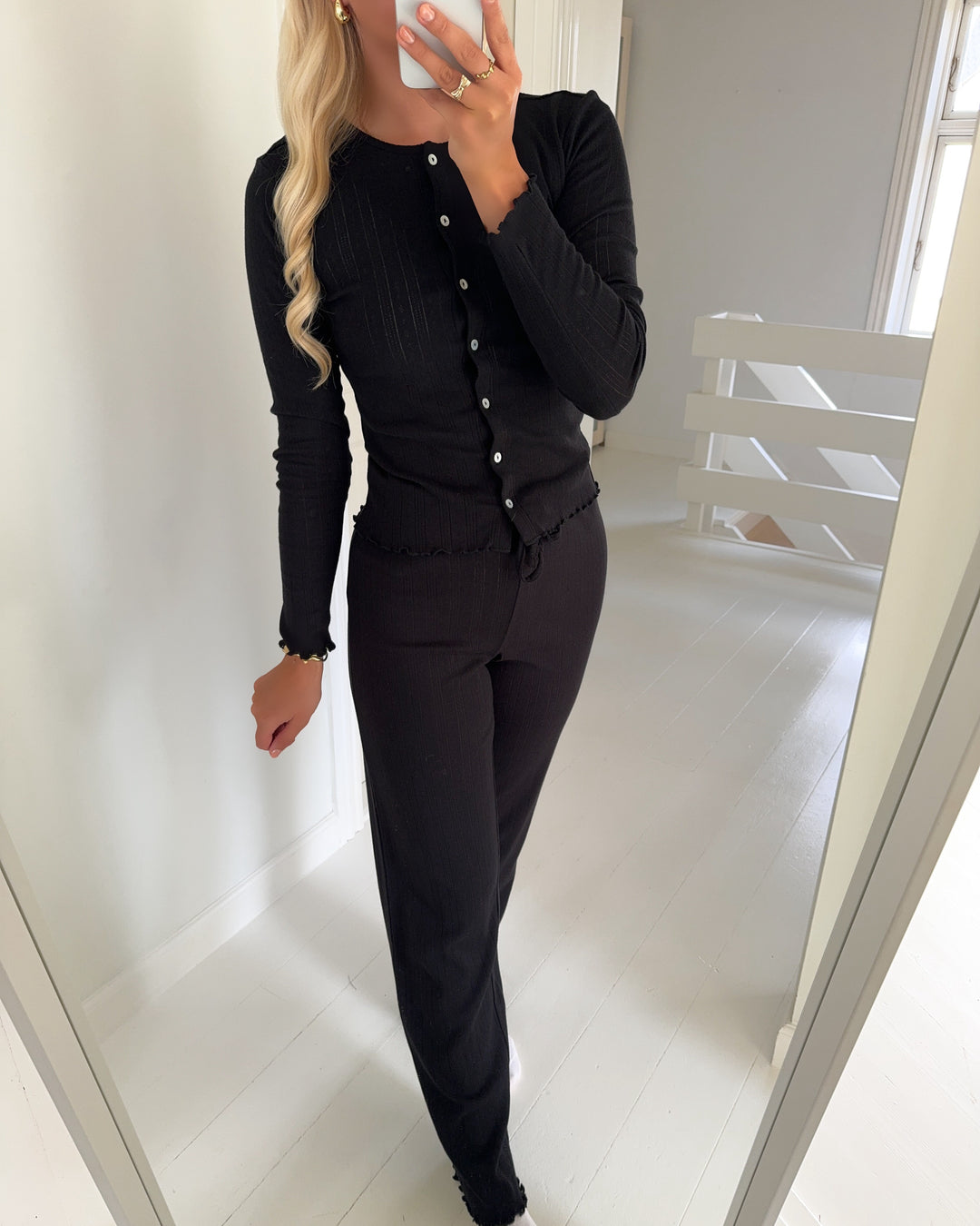 JDY bukser salsa life loose jrs dia black