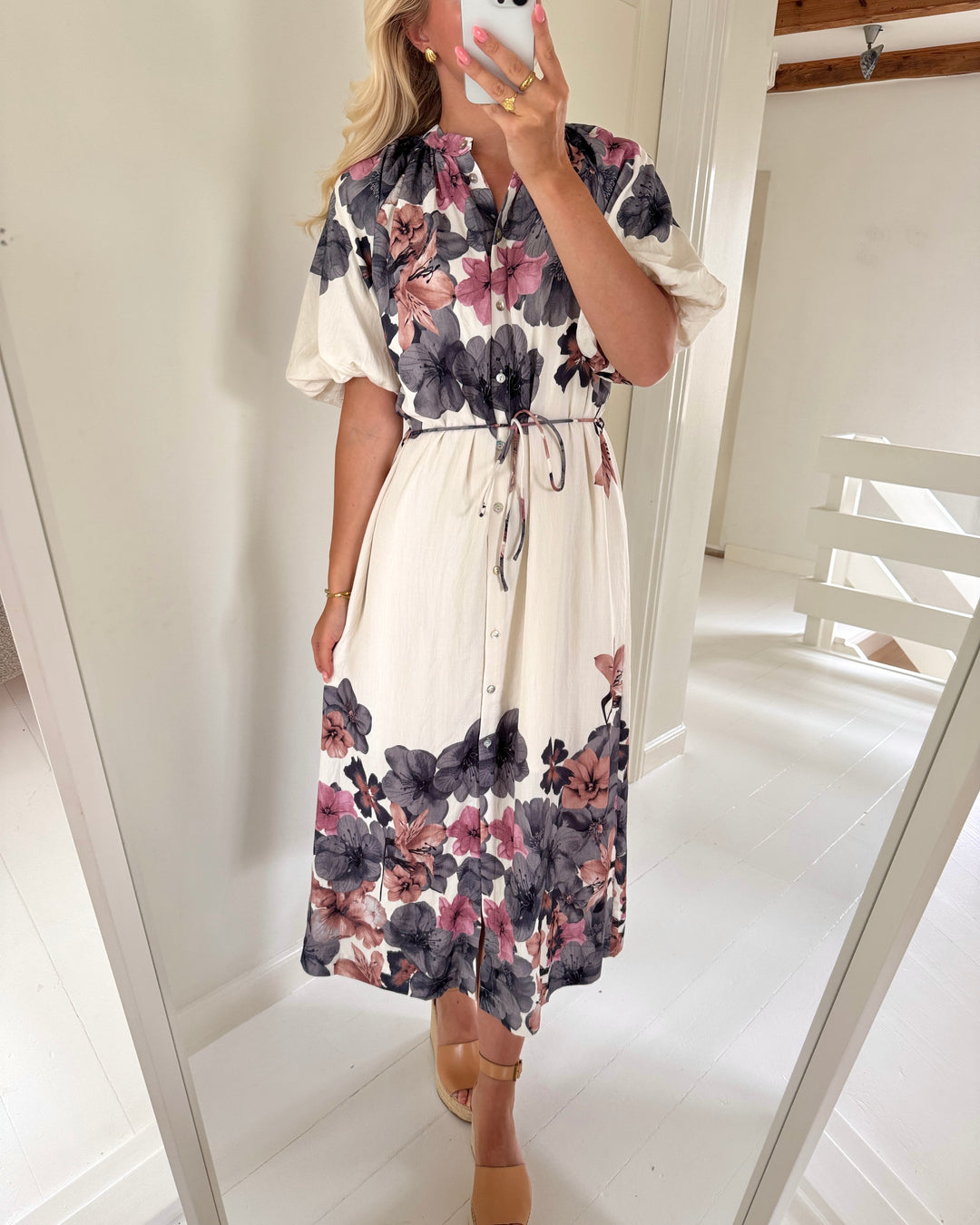 Sister's Point kjole elice-dr1 cream flower