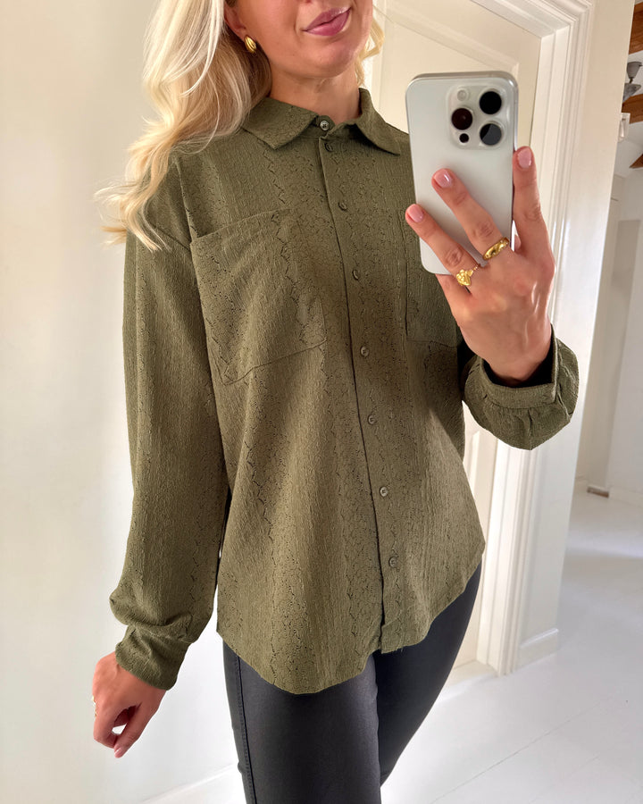 Vero Moda skjorte lizzie ls lace kalamata