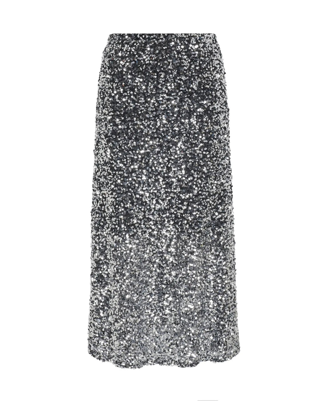 JDY nederdel diana sequins slit silver