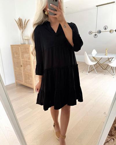 Vero Moda kjole katrine 3/4 short black