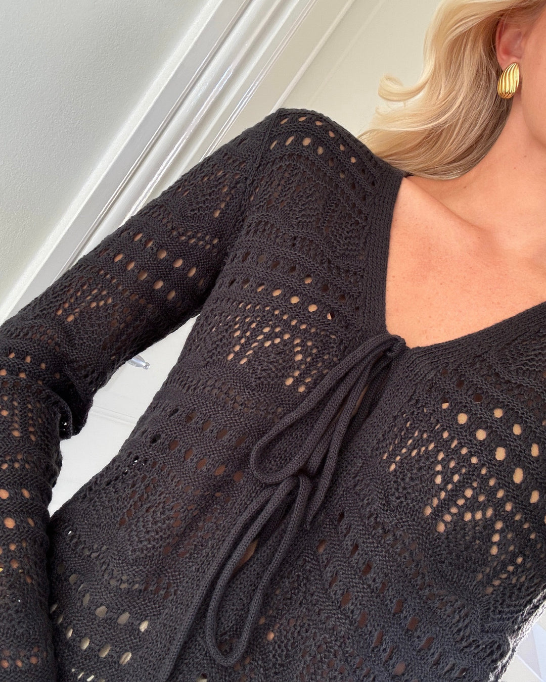 JDY cardigan sun lay ls v-neck tie phantom