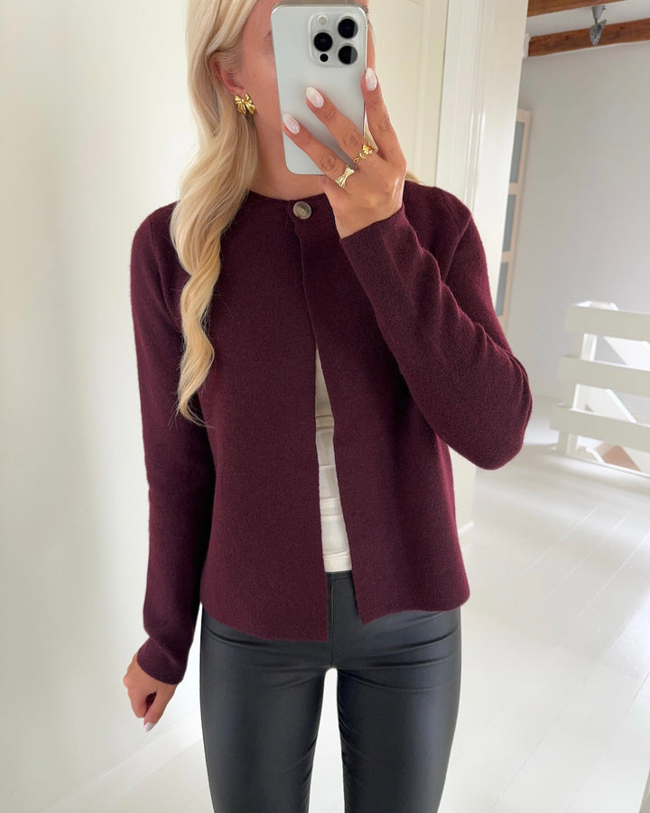 Vero Moda cardigan marina ls o-neck winetasting/melange