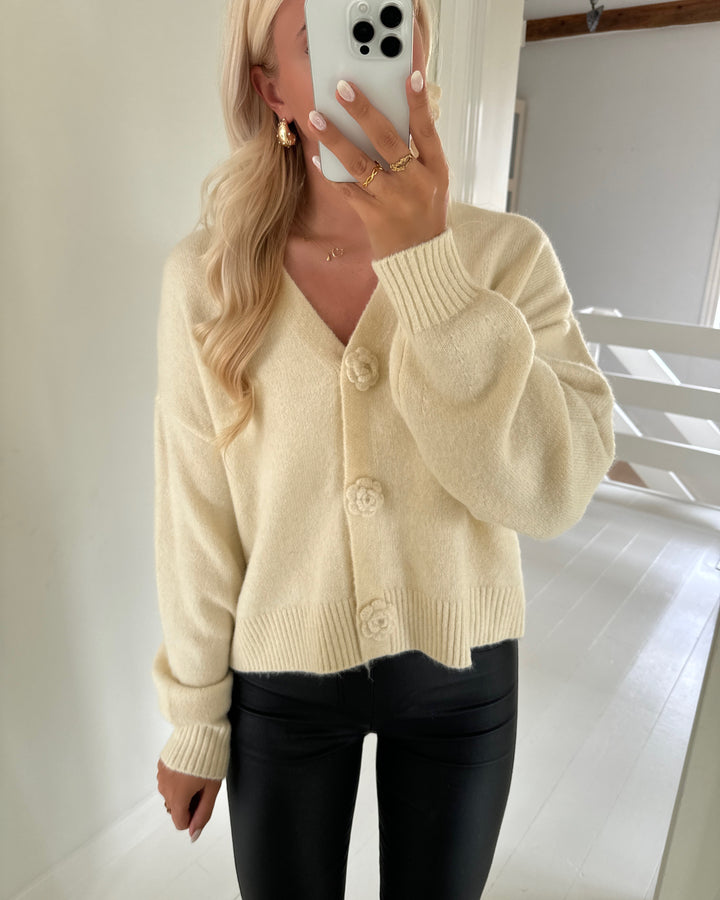Vero Moda cardigan cecily ls v-neck birch