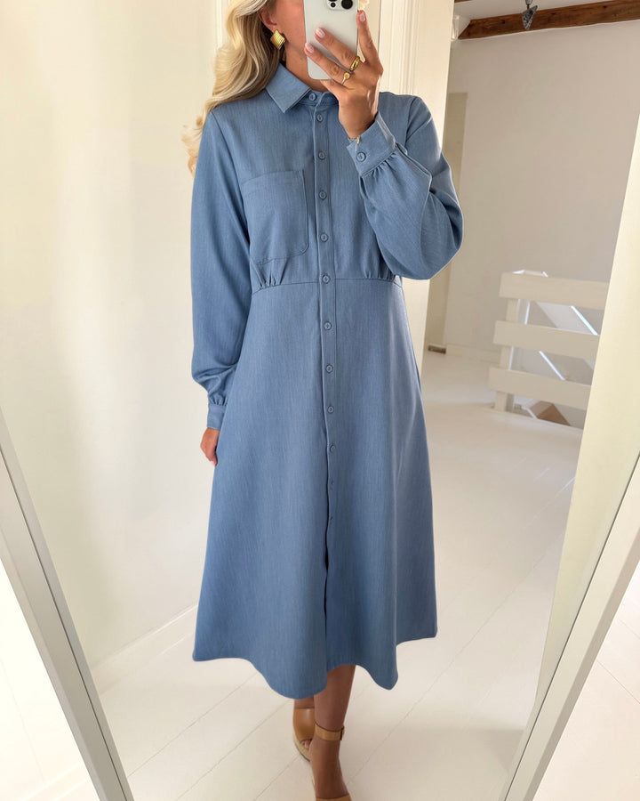 Love&Divine kjole love1420-3 l.b denim