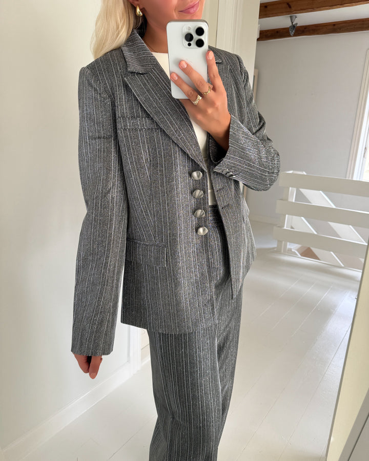 Y.A.S blazer kamo ls black/silver