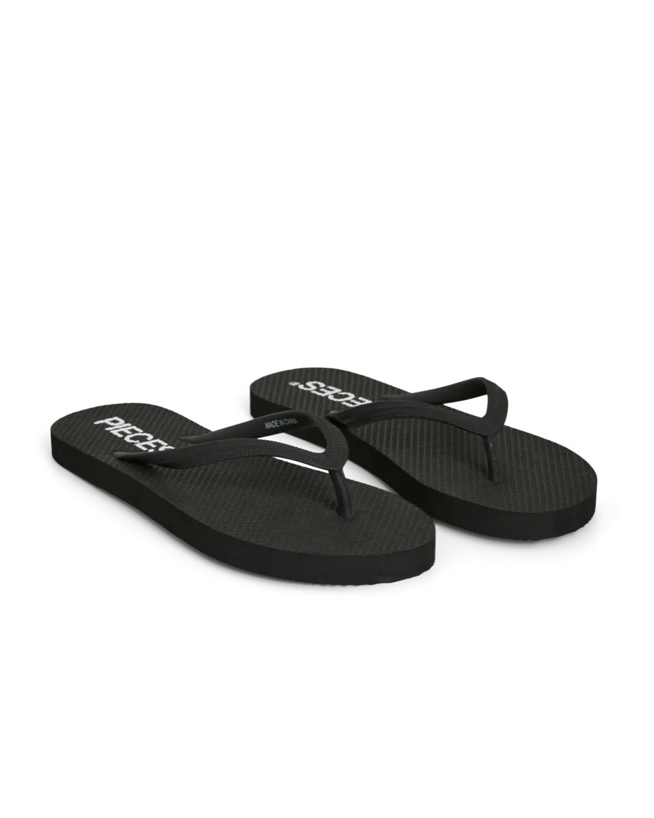 Pieces flip flop summer black