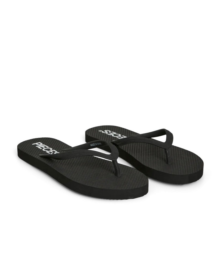 Pieces flip flop summer black