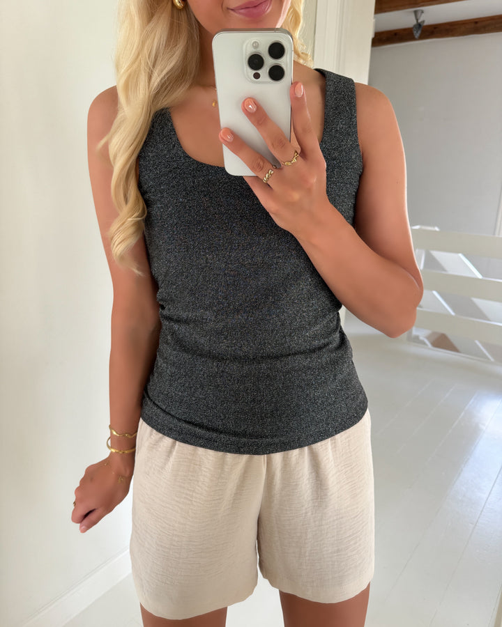 Only top ea glitter s/l 2-ways jrs noos black/silver gli