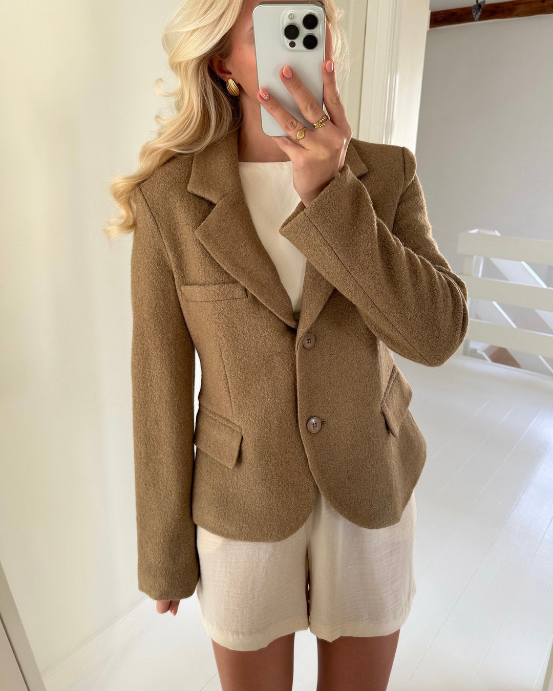 Aware by Vero Moda blazer uzmi ls wool kelp