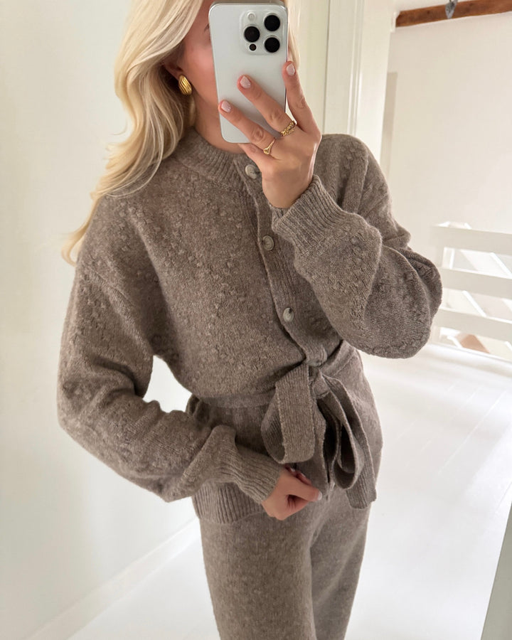 Y.A.S cardigan alto ls knit fungi