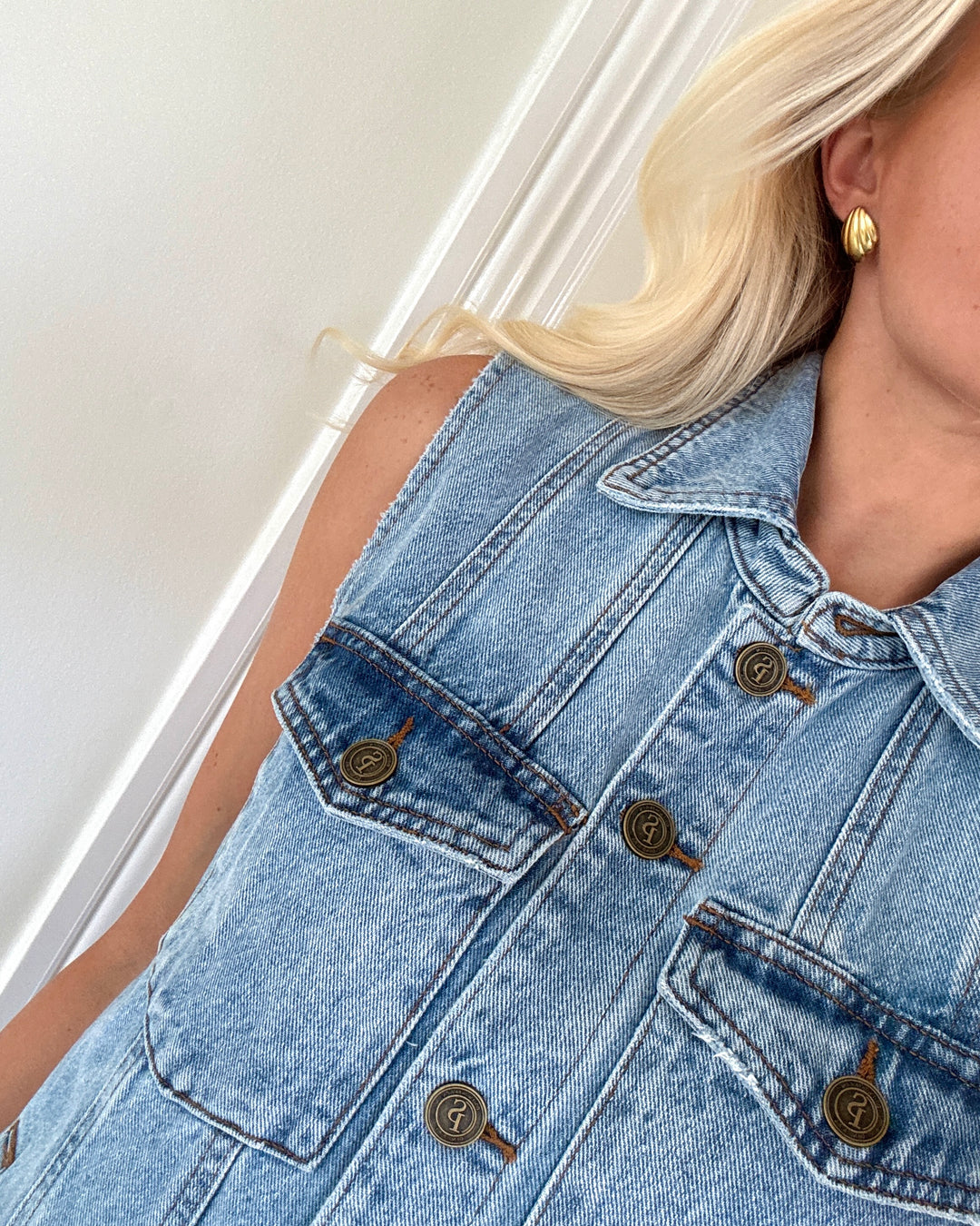 Sister's Point kjole faisa-dr m. denim wash