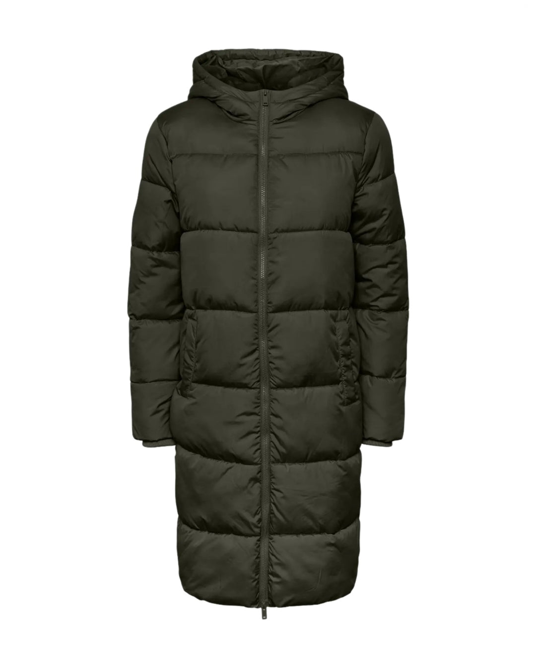 Pieces jakke bee long puffer forest night