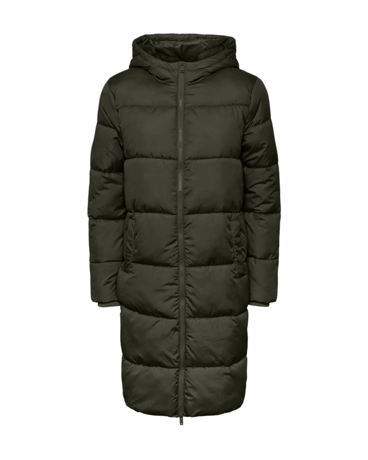 Pieces jakke bee long puffer forest night