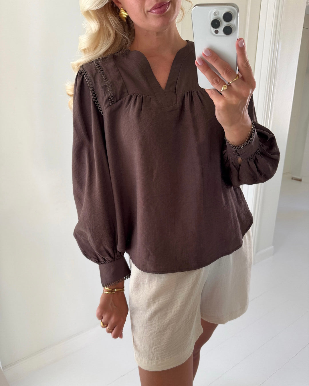 Love&Divine bluse love1493 d. chocolate