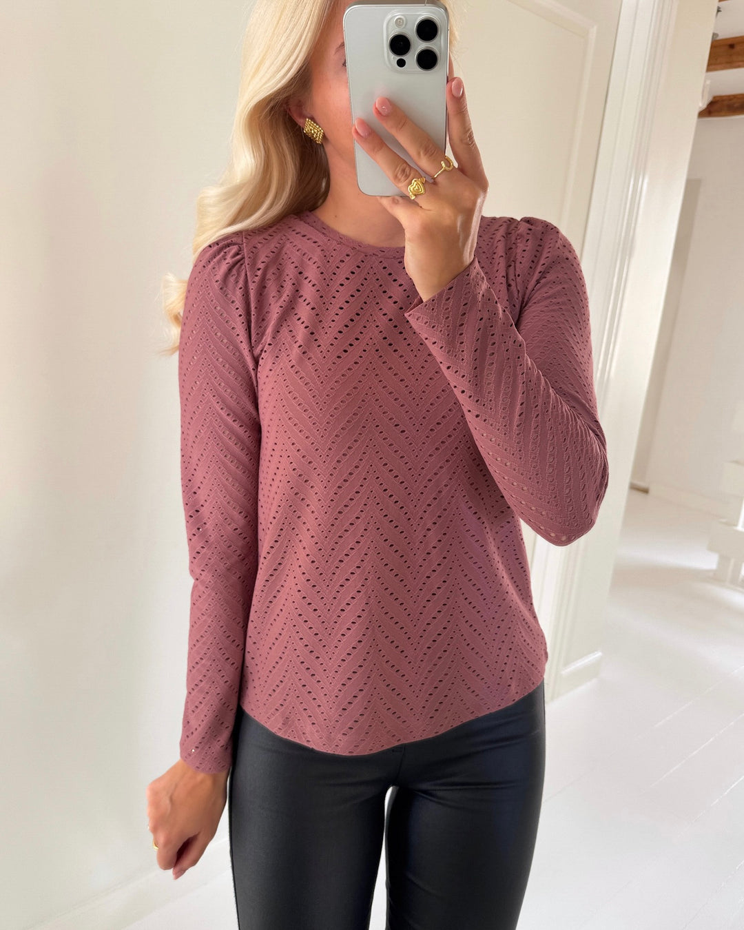 JDY bluse carla cathinka ls o-neck rose brown
