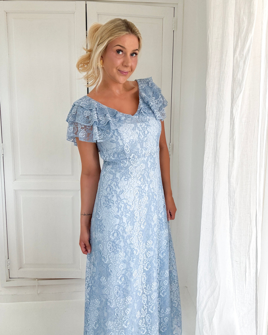 Y.A.S kjole lovisa ss ankle lace skyway - FORUDBESTILLING LEV. UGE 19