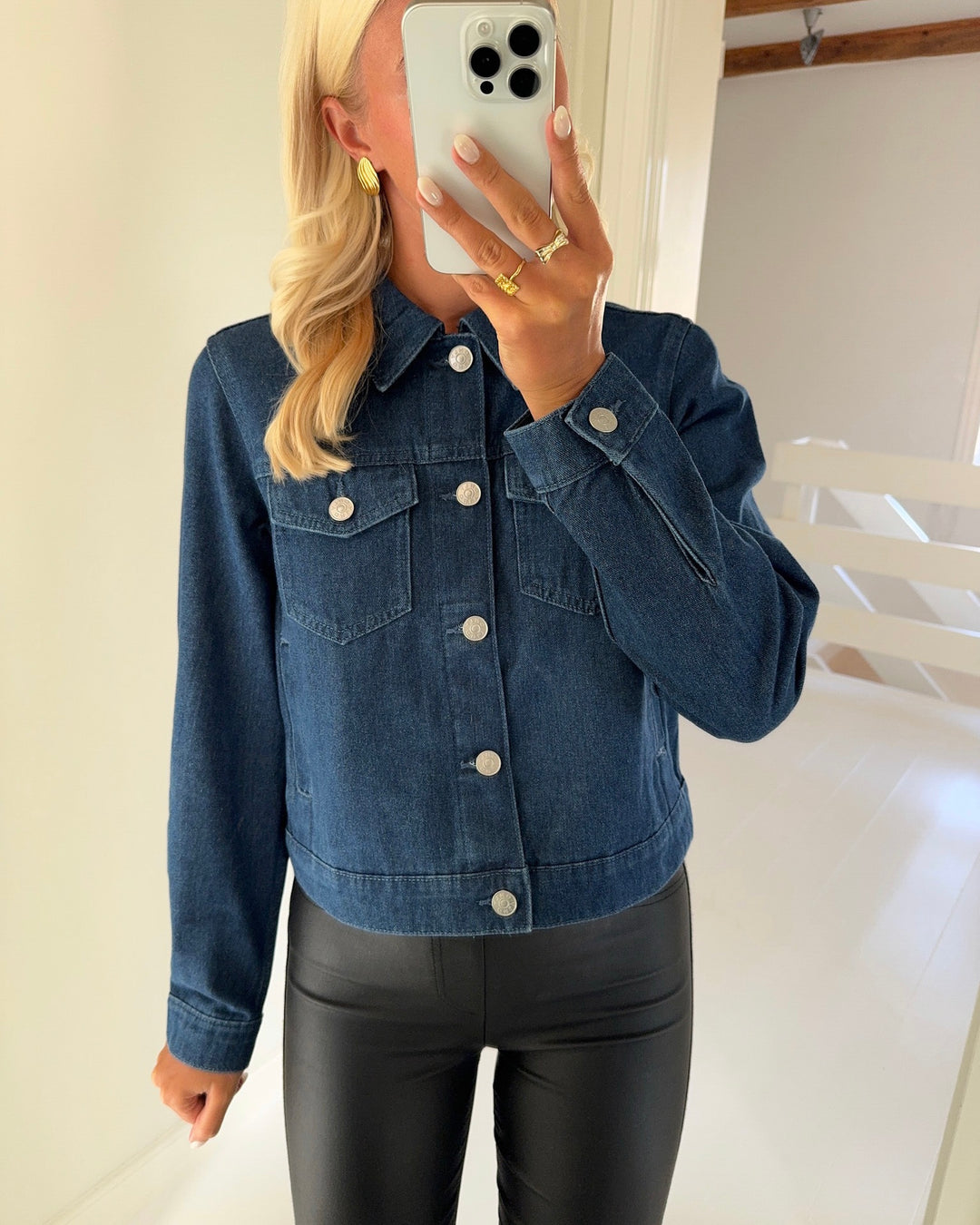 Only jakke rillo ls dark blue denim