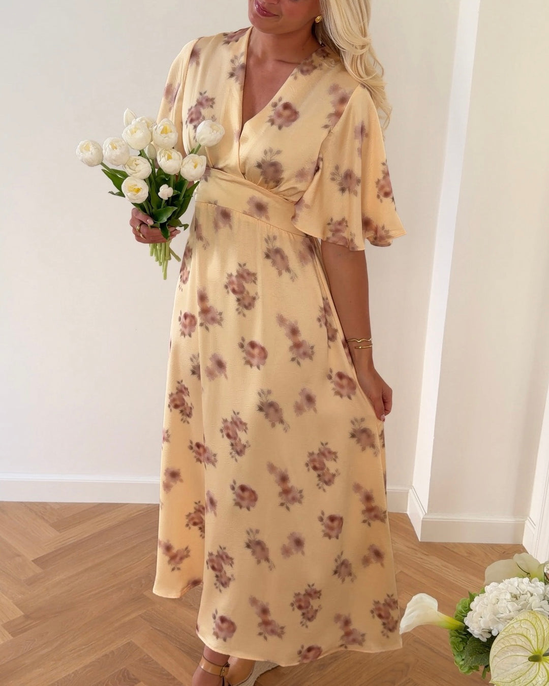 Sister's Point kjole limited edition gisela-dr42 straw flower