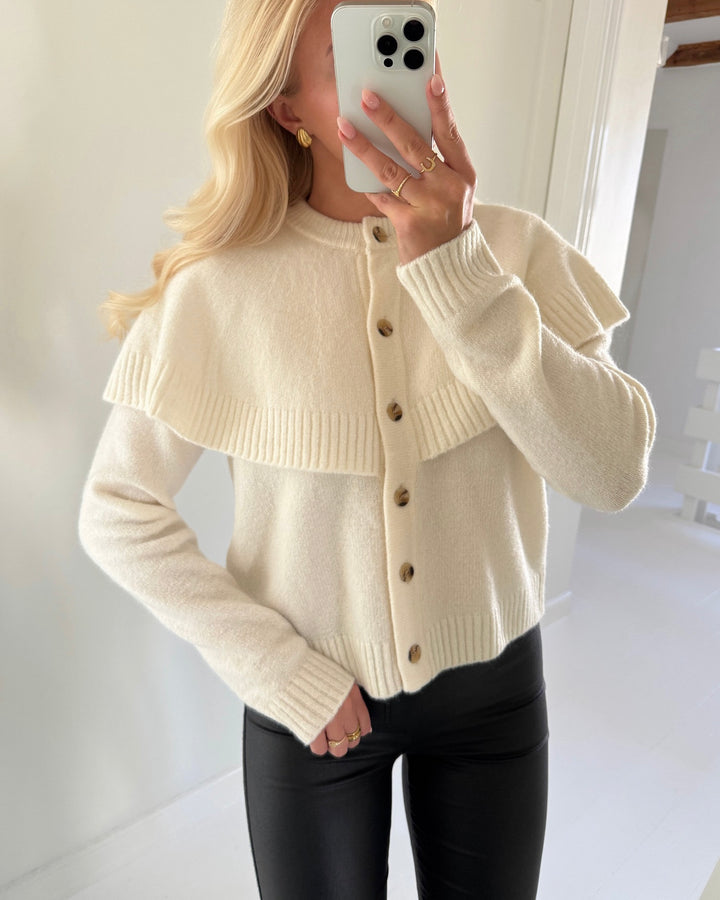 Vero Moda cardigan lilli ls o-neck cape birch