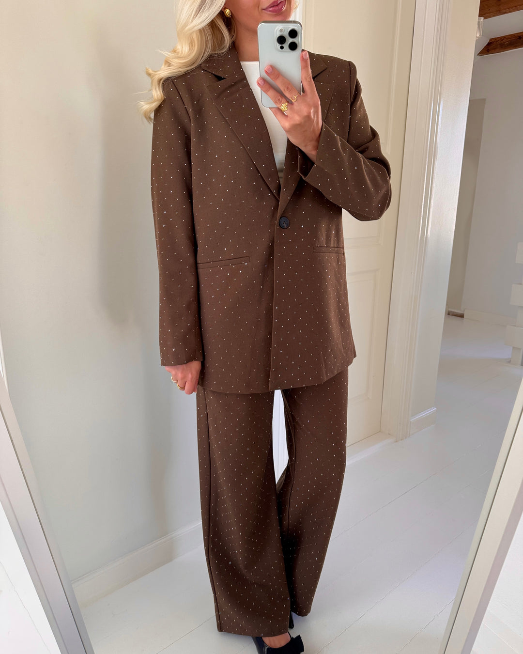 Love&Divine blazer love1021-6 brown rhinestone