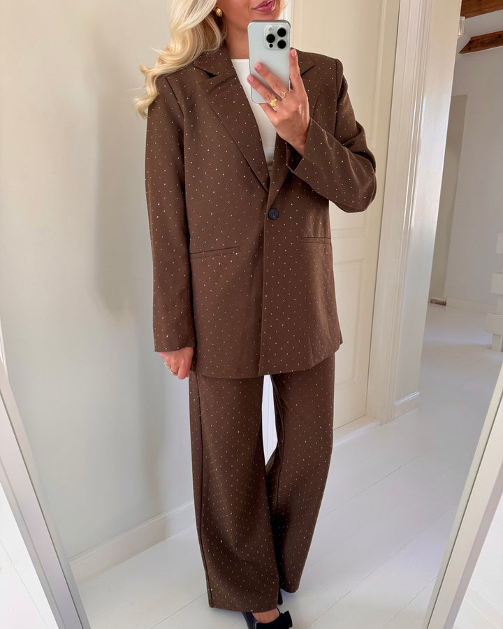 Love&Divine blazer love1021-6 brown rhinestone