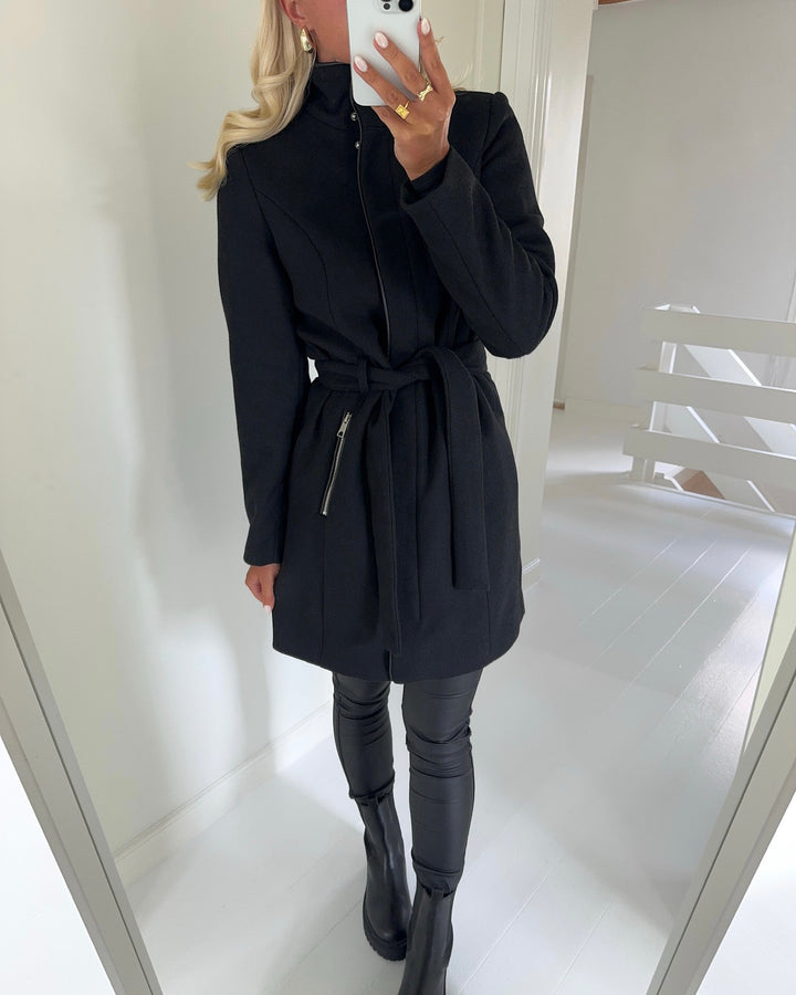 Vero Moda jakke classbessy aw wool black - FORUDBESTILLING LEV. UGE 41