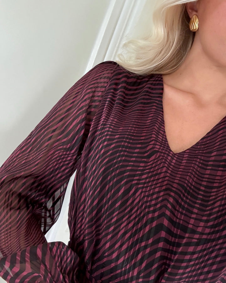 Vero Moda kjole gebra gedna ls abk winetasting gebra