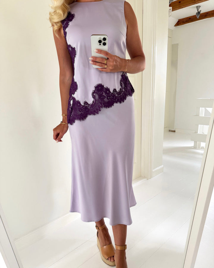 Y.A.S top pella sl lace orchid petal/wineberry