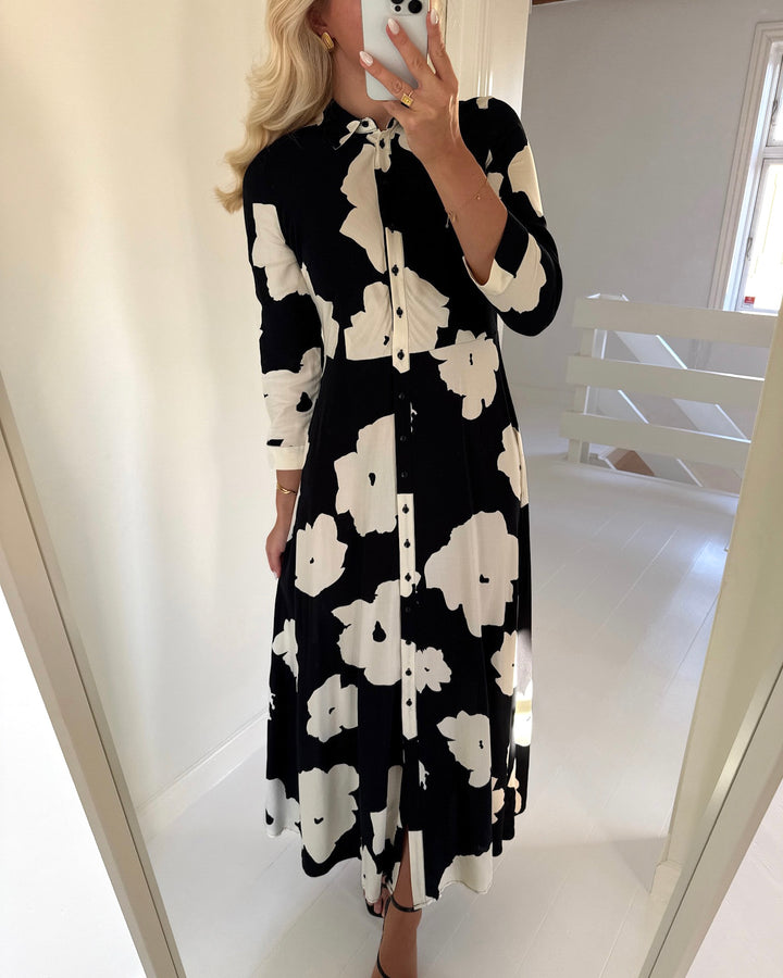 Y.A.S kjole savanna black/mille