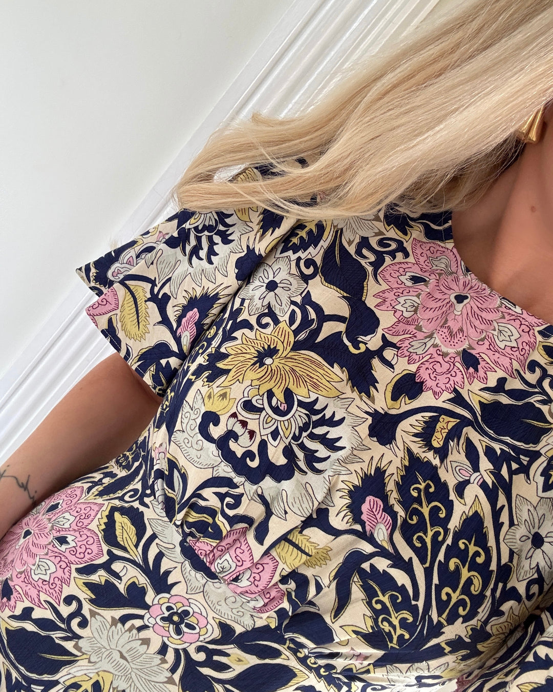 Love&Divine kjole love1000-16 navy paisley
