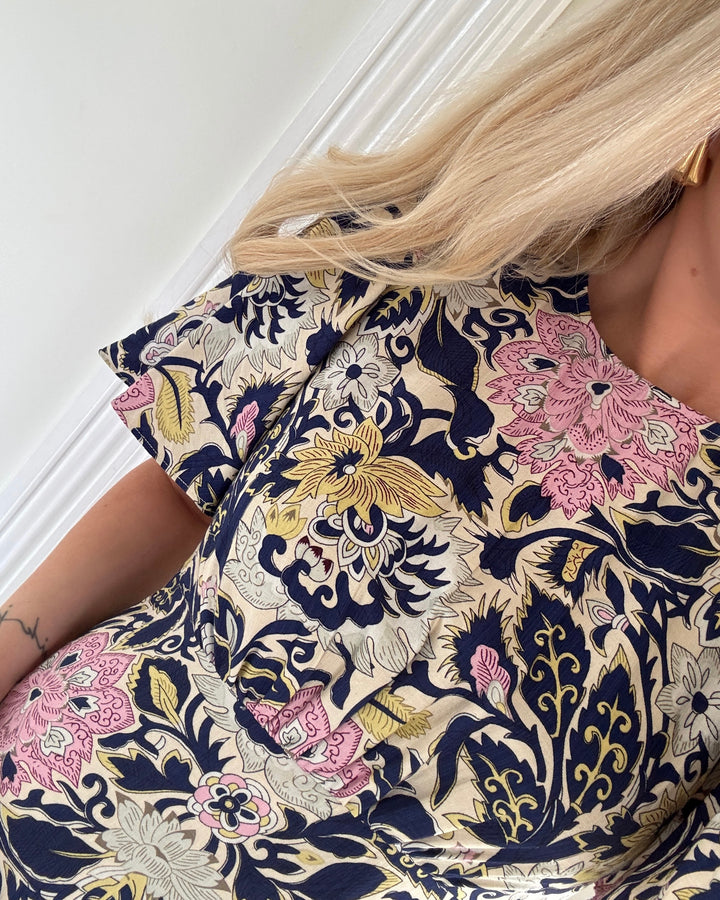 Love&Divine kjole love1000-16 navy paisley