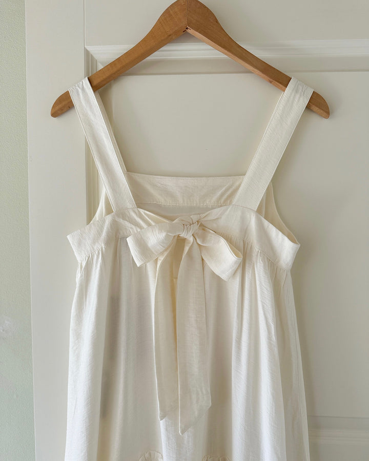 Vero Moda kjole peach sl 7/8 cloud dancer