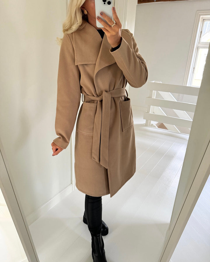 Only frakke newphoebe drapy camel