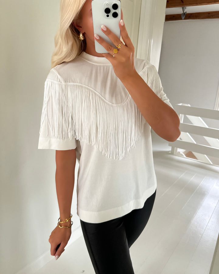 Y.A.S t-shirt frina ss star white