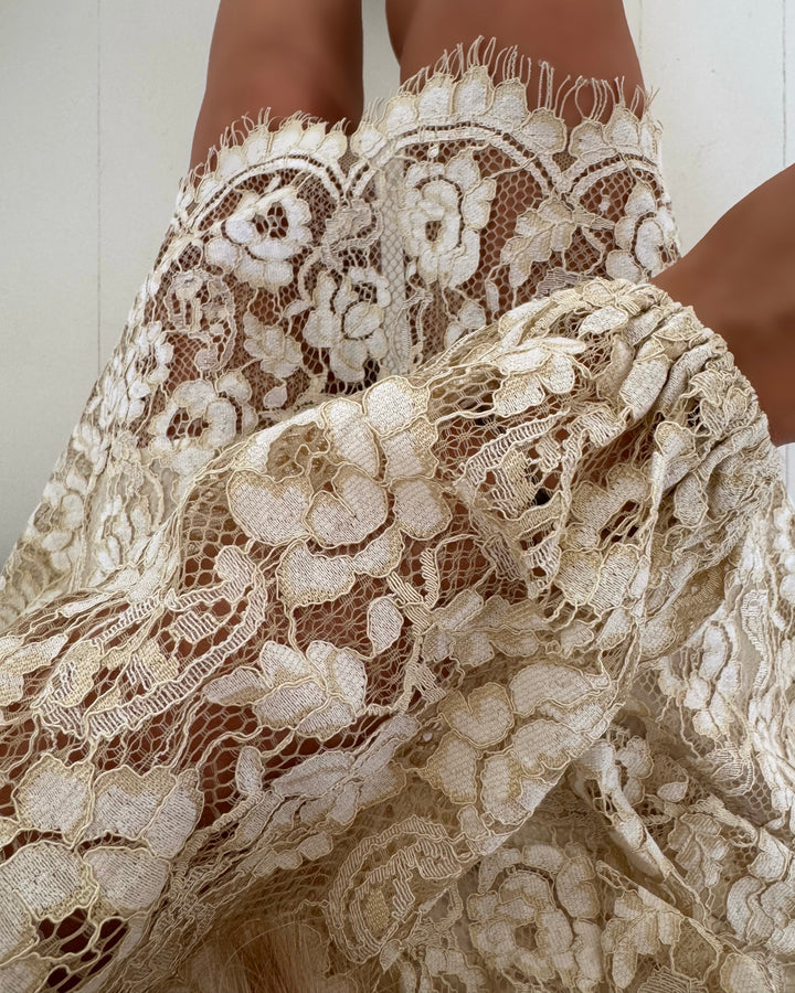 A-View kjole alaia lace sand