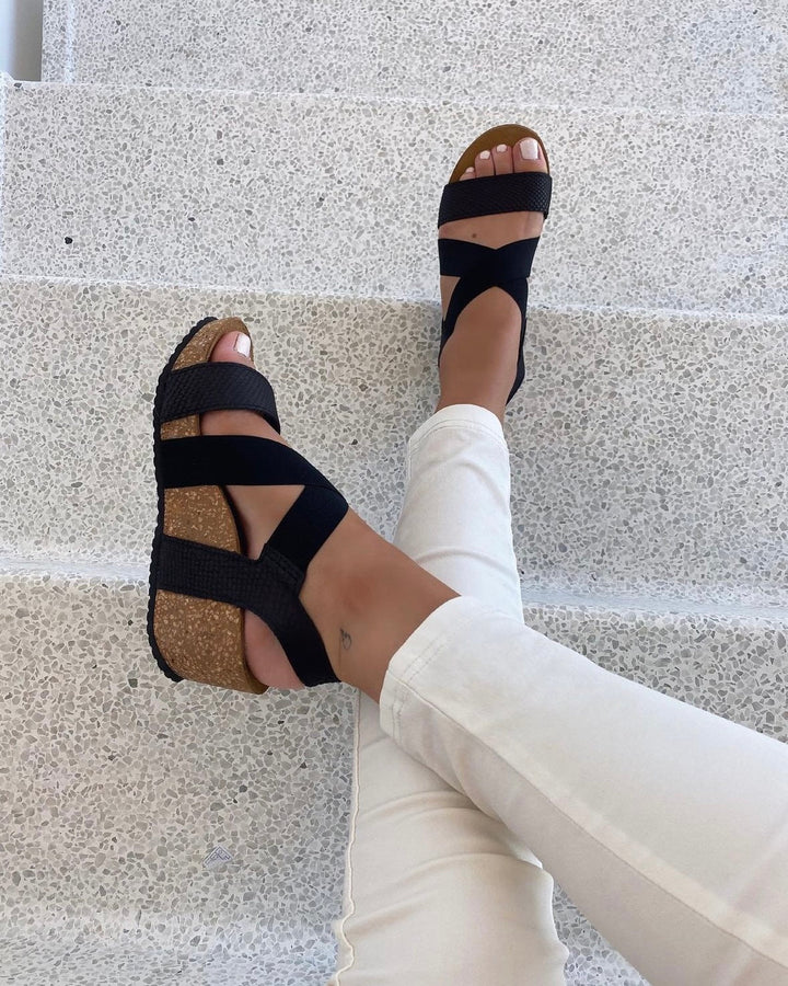 Copenhagen Shoes sandal stacia snake black snake