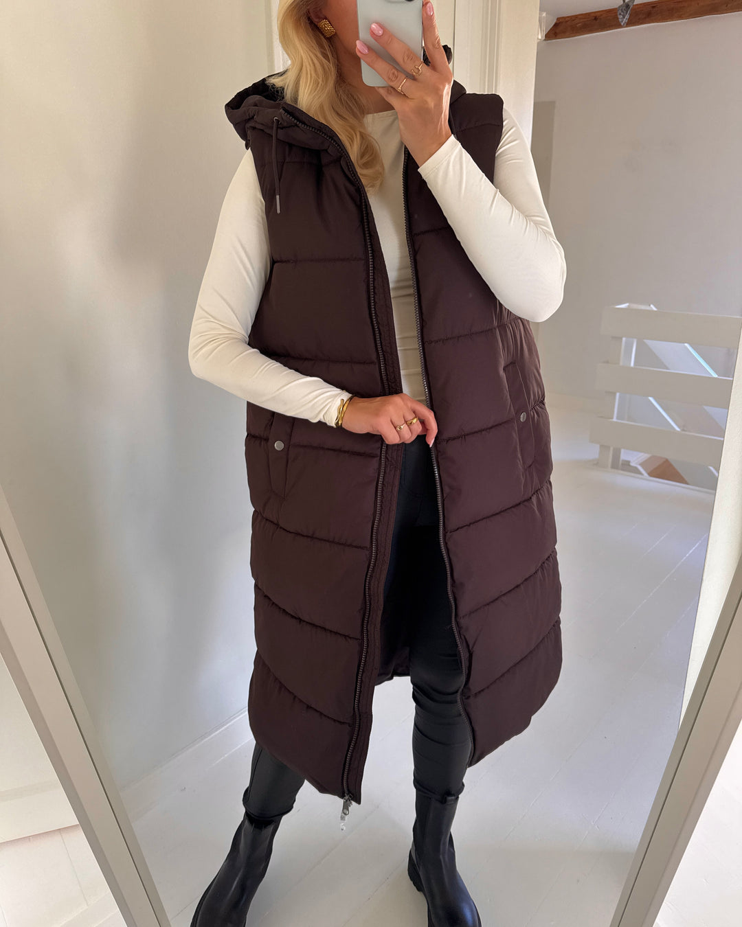 Vero Moda vest michelle chocolate torte