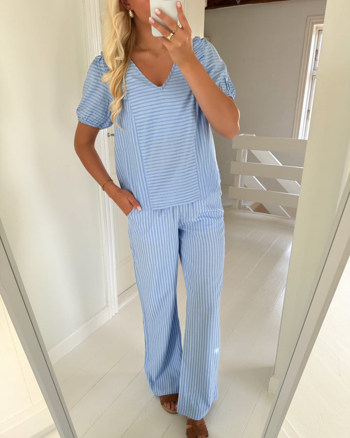 Sister’s Point bukser ella-pa36 blue stripe