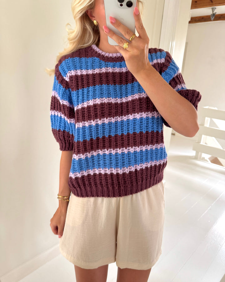 Sister's Point striktrøje krissy-pu berry combo